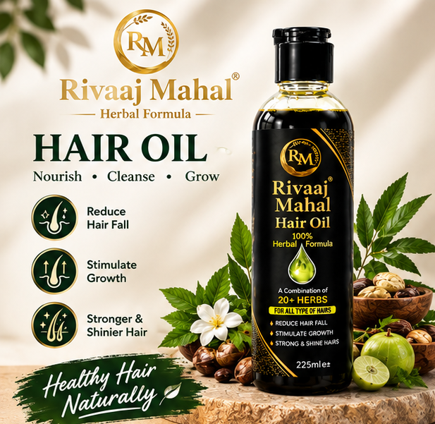 Rivaaj Mahal Hair Oil | Herbal Hair Care/ 20+ Herbs Herbal Hair Oil