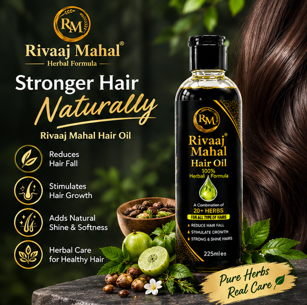 Rivaaj Mahal Hair Oil | Herbal Hair Care/ 20+ Herbs Herbal Hair Oil