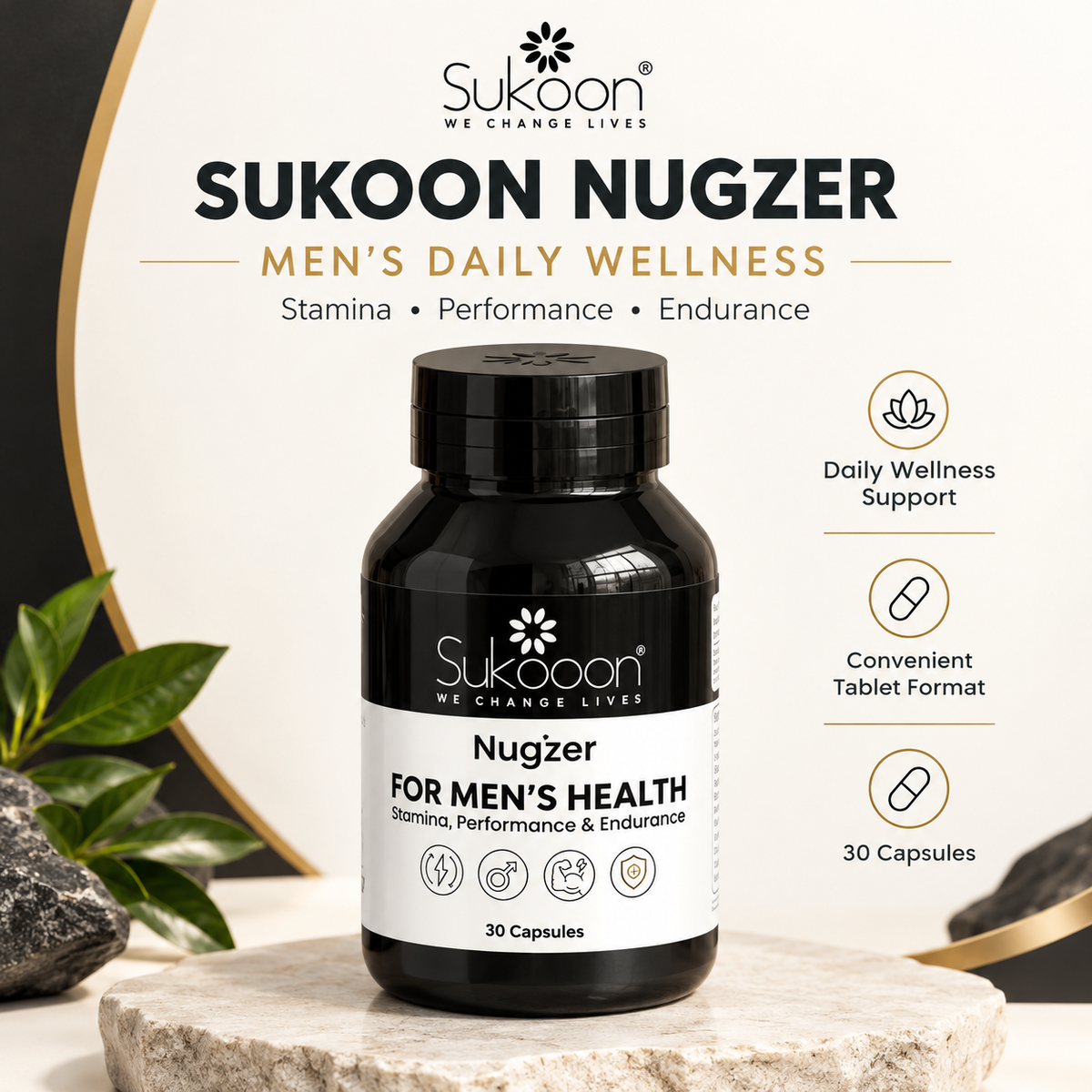 Sukoon Nugizer – Men’s Daily Wellness Supplement
