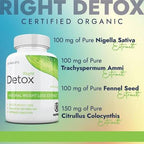 Detox Right By Nutright | Organic And Plant-Based Natural | Premium Herbal Wellness